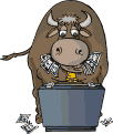 toro mangia soldi.gif